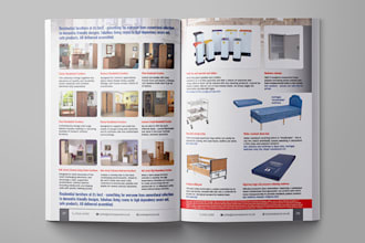 design indesign product catalog, brochure and flyer
