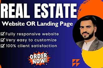 build awesome real estate landing page or website in wp