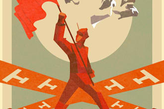 make a posters  soviet propaganda ussr style communist comrade