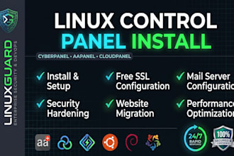 install cyberpanel, aapanel, cloudpanel, or any linux control panel