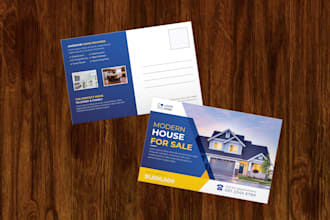 design any size print ready postcard, poster or event flyer