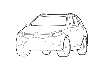 create technical vector illustration for car icons