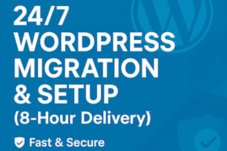 fast and secure wordpress site migration, transfer, or copy, 8hour delivery