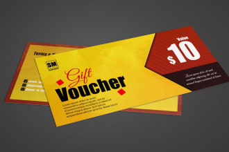 design elegant ticket gift voucher coupon and thank you card