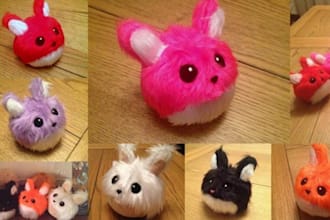 make you a FluffBall bunny plushie