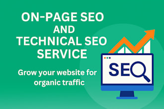 do website on page SEO and technical optimization for organic traffic