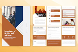 design an ebook, handbook, workbook, PDF lead magnet or company profile brochure