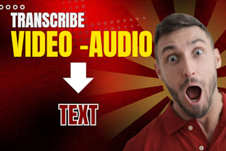 transcribe english audio and do video transcription manually