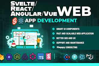 develop fullstack websites, apps, rectify bugs n integrate new feature svelte