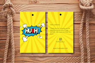 design professional hangtag for you