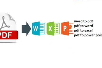 convert pdf to word and excel, also word to pdf