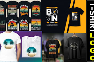 create tshirt logo designs for sports, gym, business