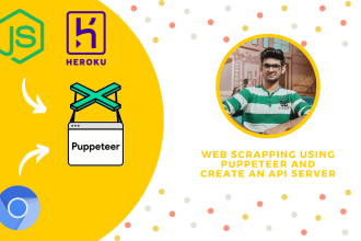do web scrapping and create an API server