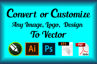 vector trace, vectorize, redraw your logo or any artwork