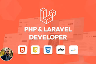build a custom PHP laravel website, fix bugs, errors or issues