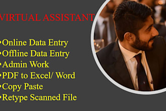 be your dedicated virtual assistant with administrative task