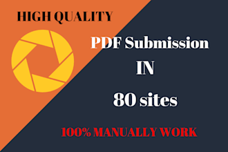 do submit your pdf submission to top 80 PDF submission sites