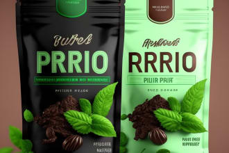 create a realistic food packaging