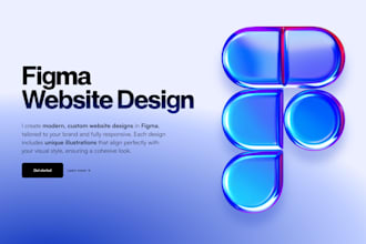 create unique figma website design mockup