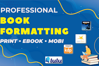 do book formatting layout KDP paperback ebook