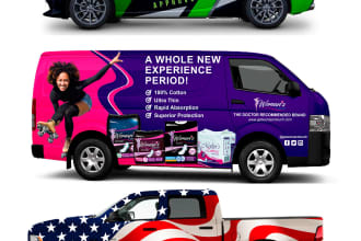 design professional vehicle wrap for car, van, truck