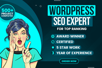 optimize wordpress website SEO for 1st page ranking