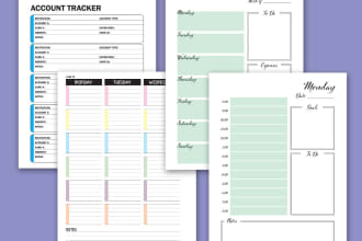 create custom planner or journal pages