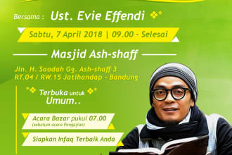 creat fun islamic flyer, brochure, poster, banner