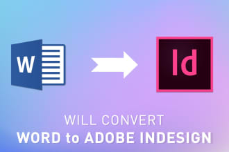 convert microsoft word to indesign