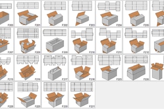 provide keylines of packaging or carton box