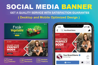 design youtube facebook and social media banner cover header
