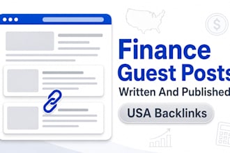 write and publish finance guest posts with USA backlinks