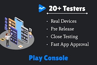 hire real humans 12 testers for google play console closed testing app