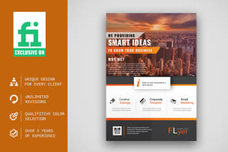 create flyer, corporate or business flyer, leaflet, brochure design