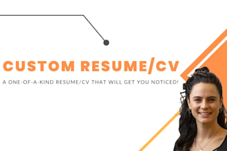 write or rewrite a resume or CV for you