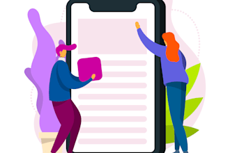 create modern flat illustration for landing  page and website