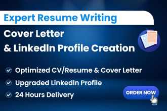 write and optimize your resume, cv, cover letter, linkedin