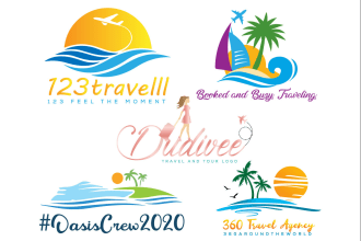 design travel ,tourism and vacation logo with unlimited revisions