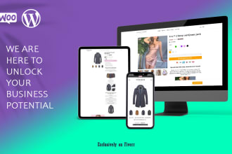 build ecommerce store and webshop with wordpress woocommerce