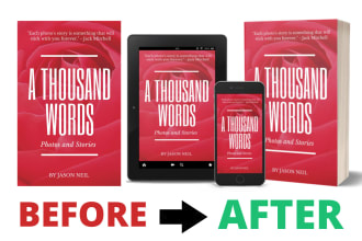 create realistic 3d ebook cover mockups for you