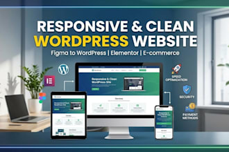 design responsive and clean wordpress website