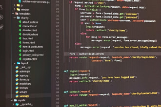 use python django to build your website or web application