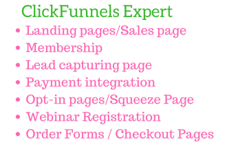 build clickfunnels membership or sales funnels lead capture landing page