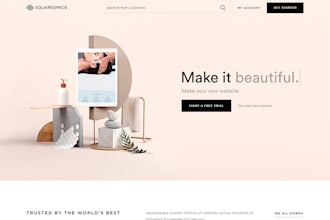 create a simple beautiful website