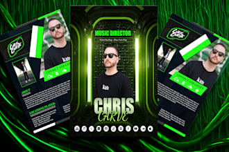 design professional digital media kit for musicians, authors, trainers, speakers