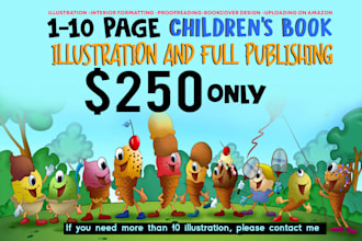 draw book illustration and offer full book publishing
