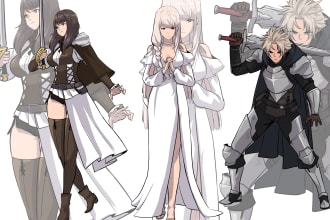 do character design with anime manga style