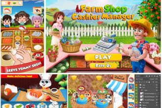 create 2d games, UI and reskin with  best quality