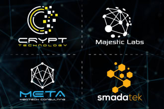 do unique crypto security tech software and technology logo