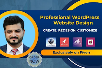 create, rebuild, redesign, customize, and fix wordpress website